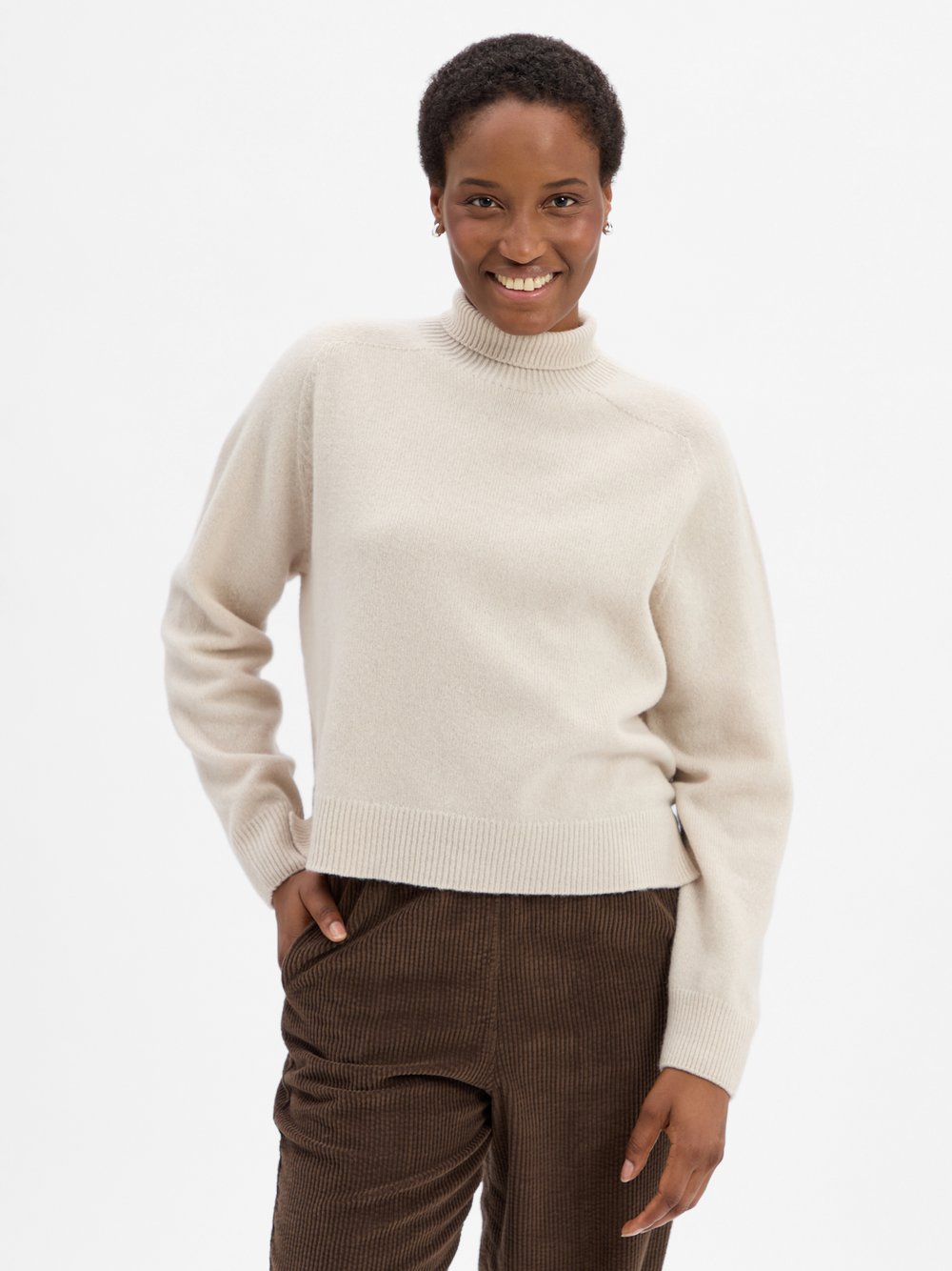 Drykorn Pullover aus Schurwolle Damen beige meliert, XS