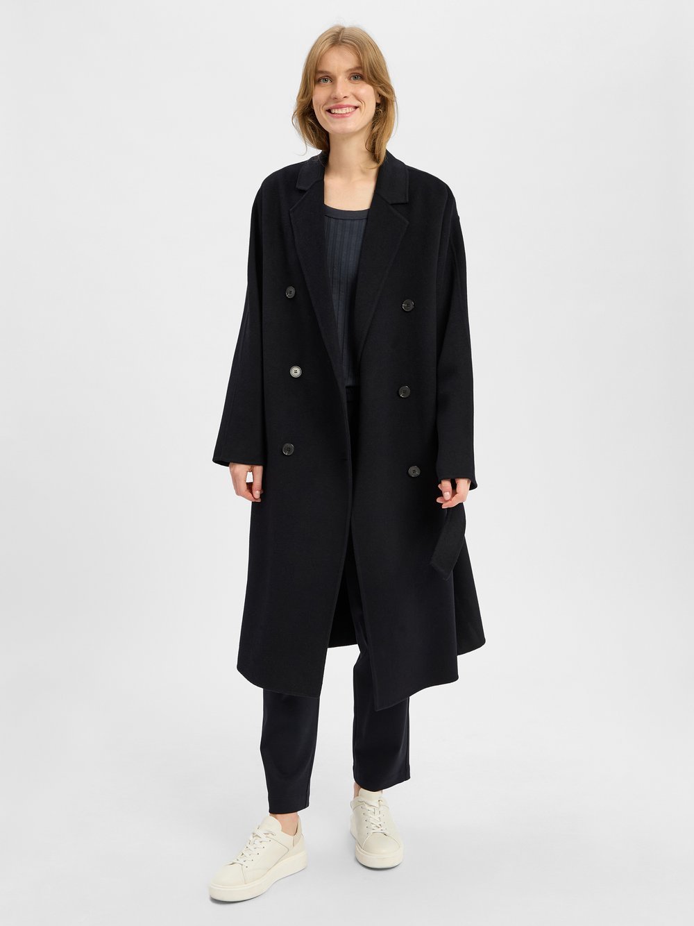 Marc O'Polo Mantel Damen Wolle blau, 38