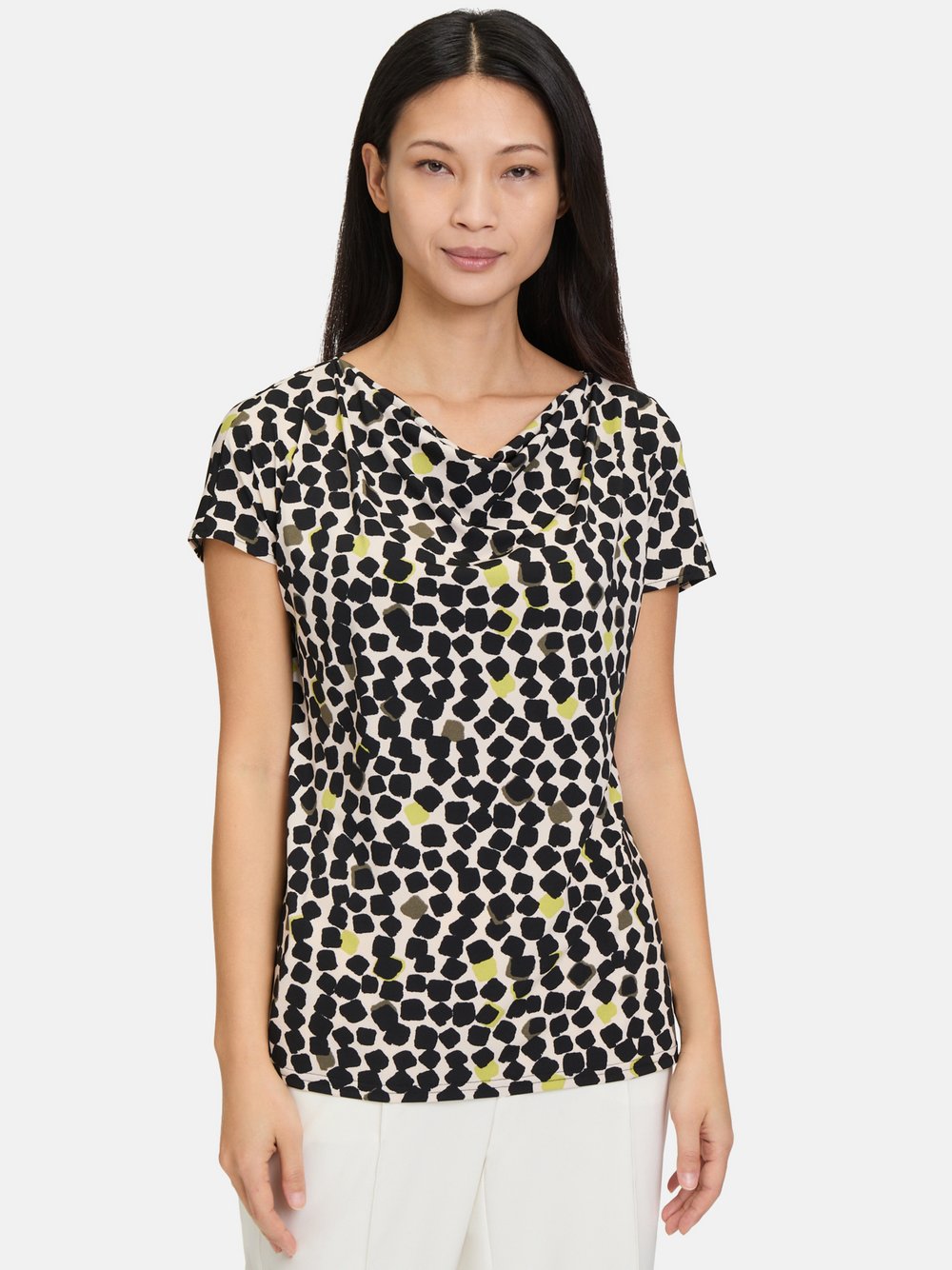 Betty Barclay Printshirt Damen beige gepunktet, 36