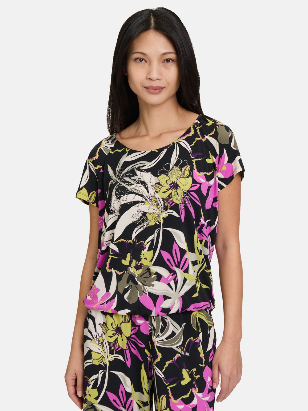 Betty Barclay Printshirt Damen schwarz gemustert, 36