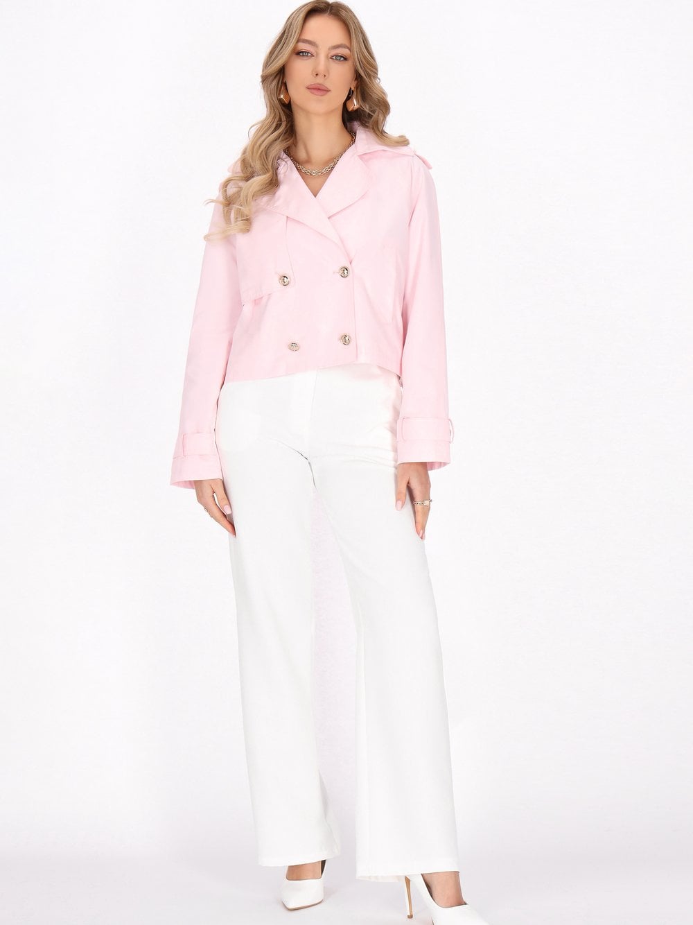 Faina Jacke Damen Baumwolle rosa, S