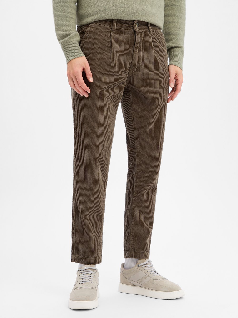 Lindbergh Cordhose Herren Baumwolle grün, XXL