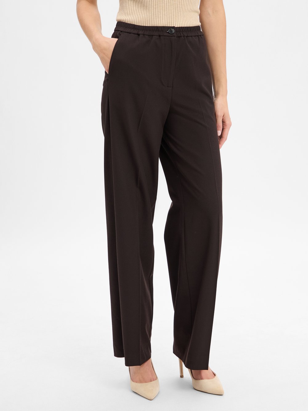Thumbnail - Marc O'Polo Stoffhose Damen braun, 34