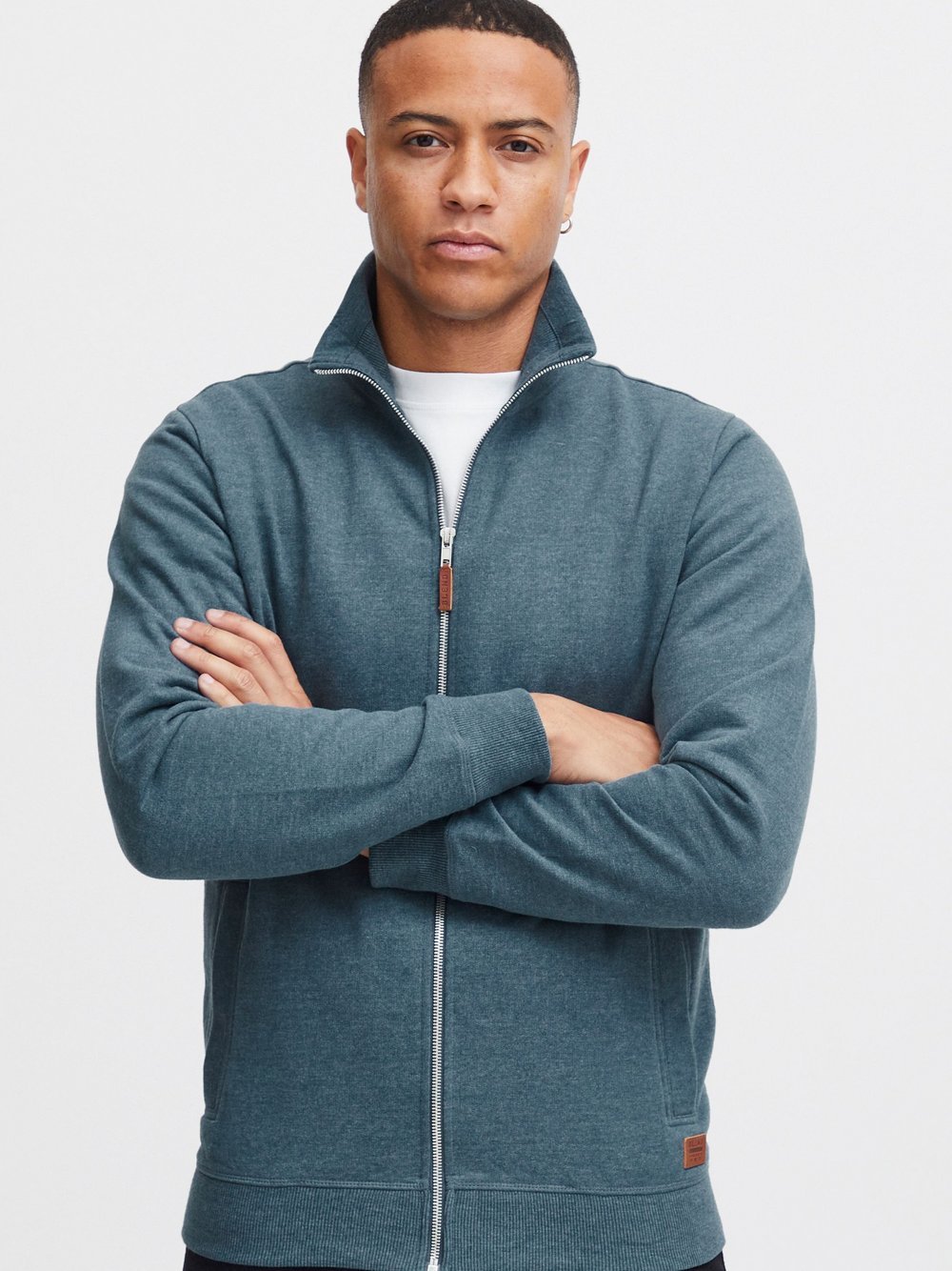 Thumbnail - BLEND Sweatshirtjacke Herren Baumwolle blau, L