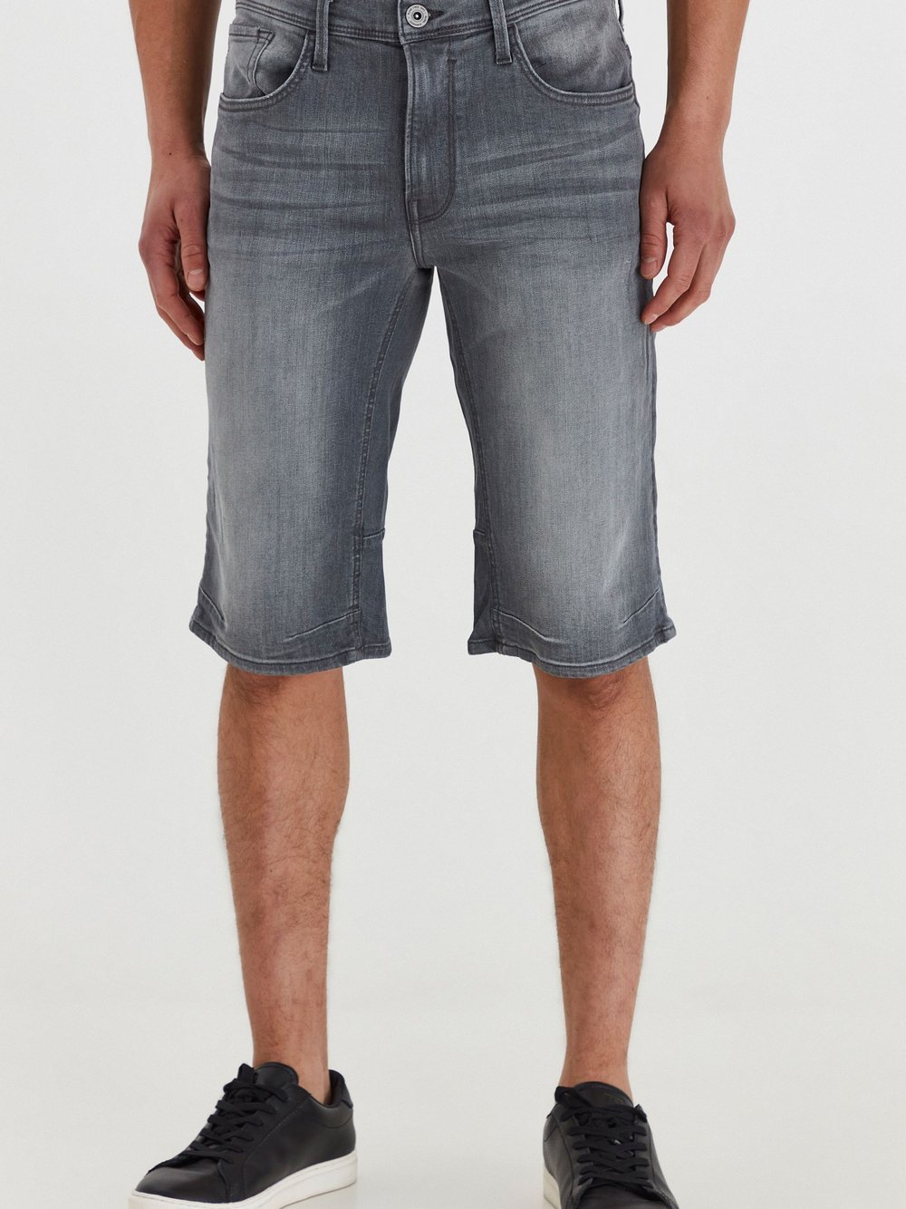 BLEND Jeansshorts Herren Baumwolle grau, XL