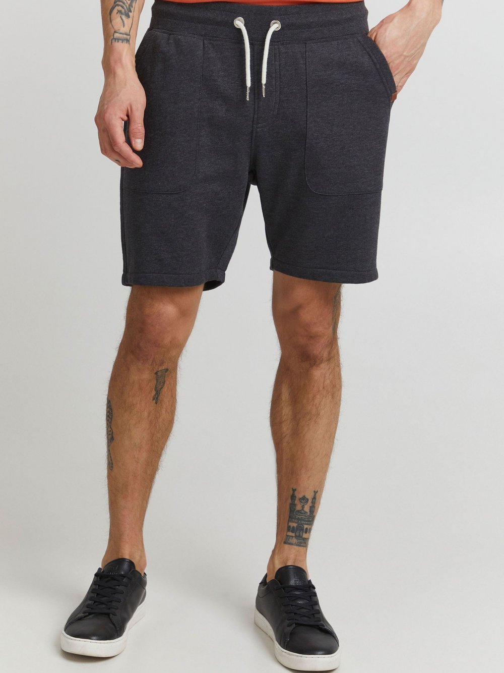 BLEND Sweatshorts Herren Baumwolle grau, S
