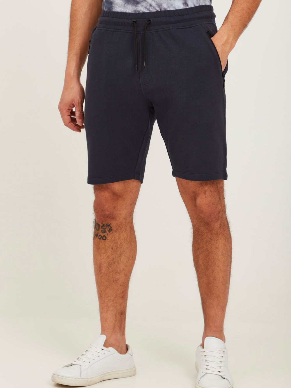 BLEND Shorts Herren Baumwolle blau, XXL