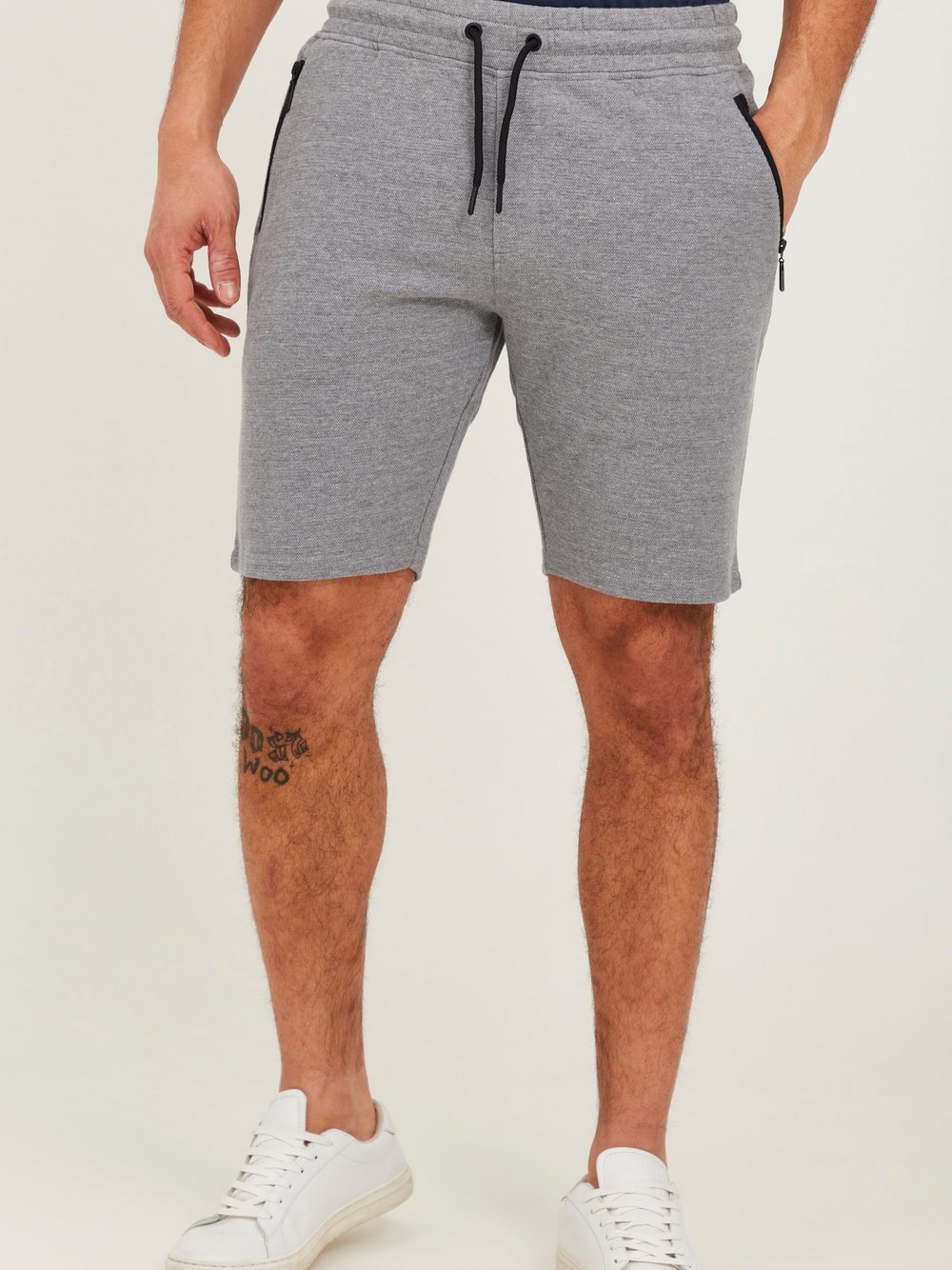 BLEND Shorts Herren Baumwolle grau, XXL