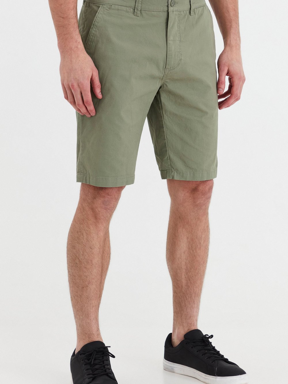 Solid Chinoshorts Herren Baumwolle grün, XL