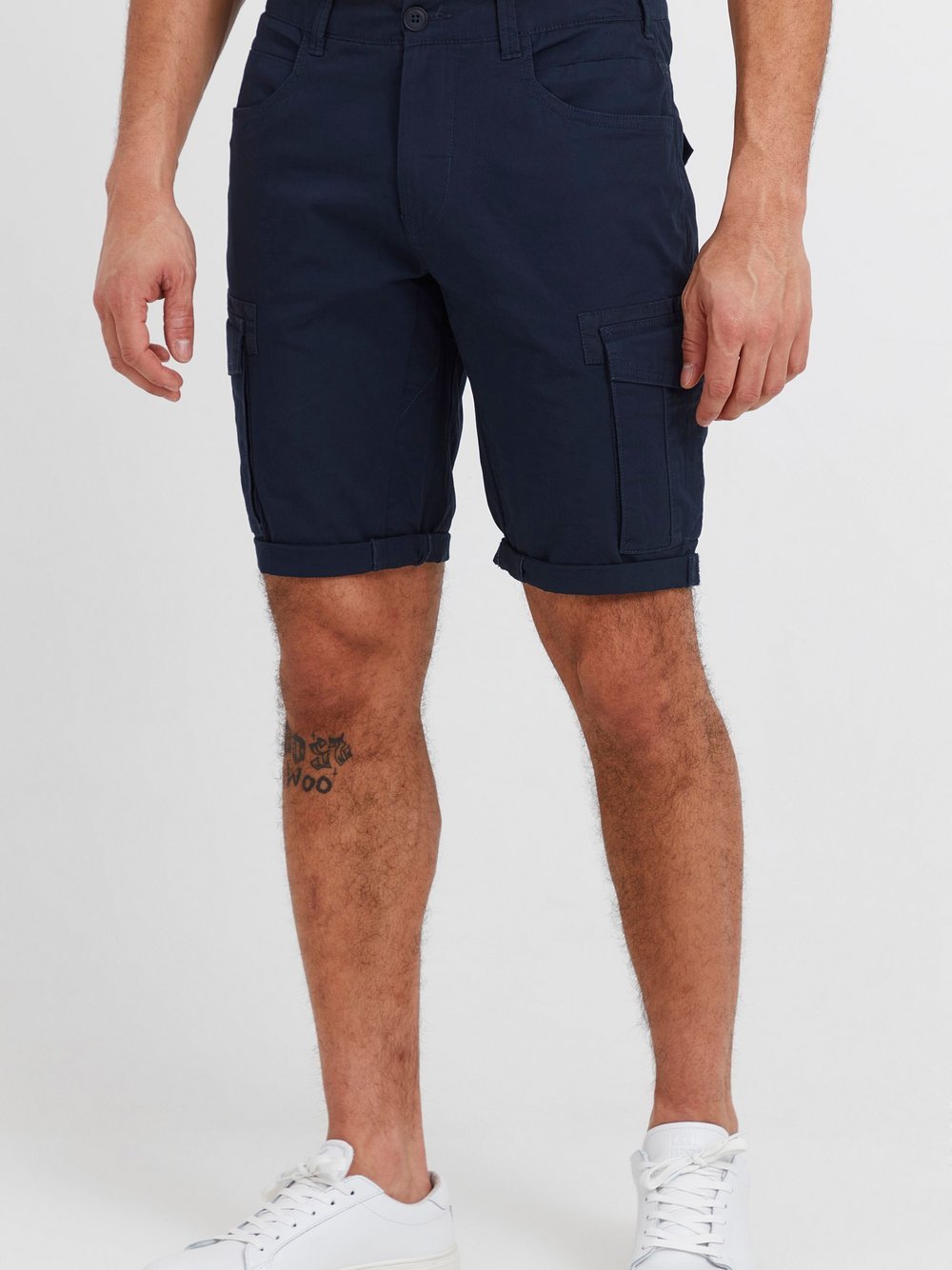 Solid Cargoshorts Herren Baumwolle blau, L