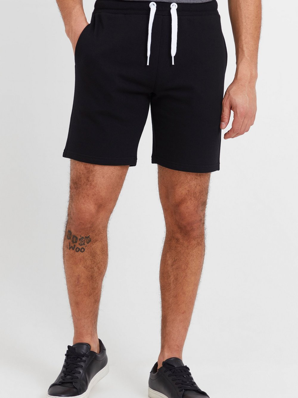 Solid Sweatshorts Herren schwarz, L