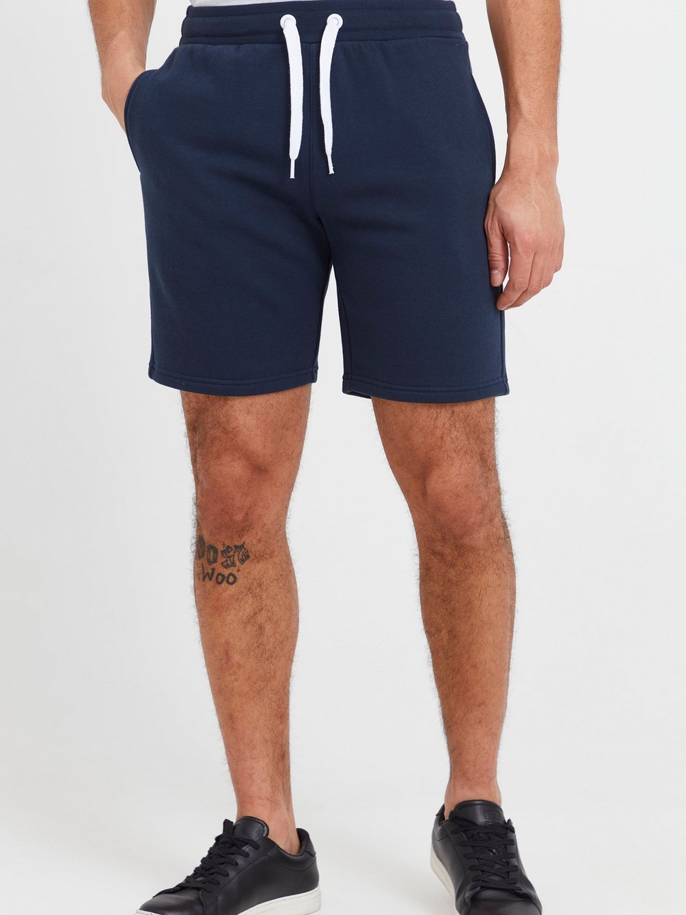 Solid Sweatshorts Herren blau, L