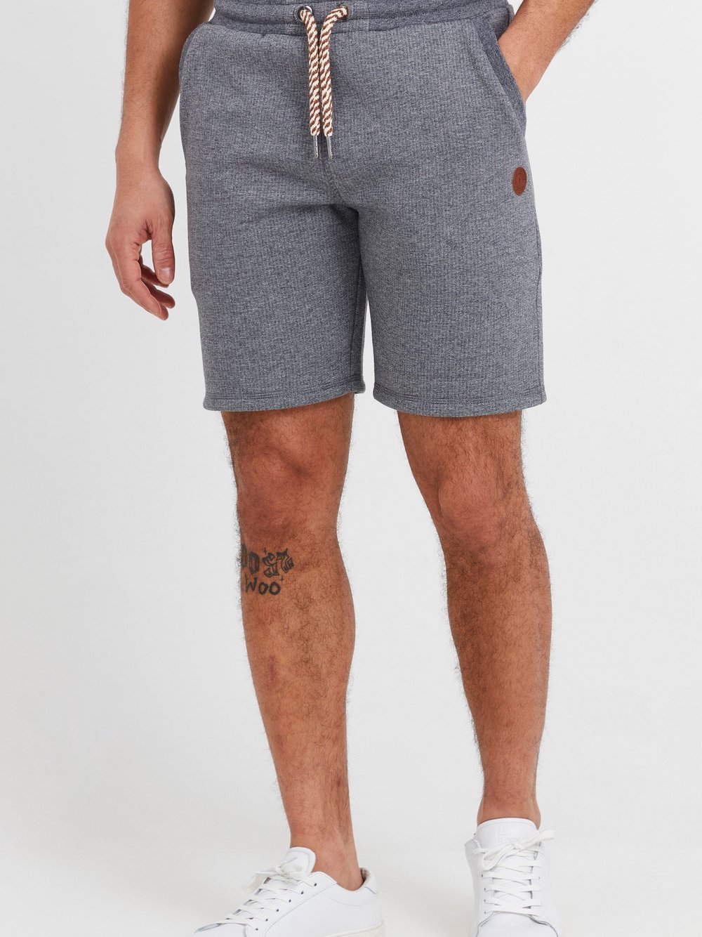 Solid Sweatshorts Herren Baumwolle grau, M