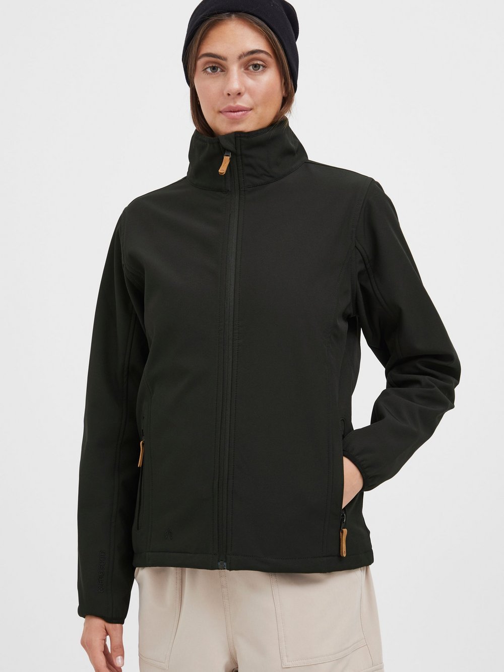 North Bend Softshelljacke Damen Polyamid schwarz, 36