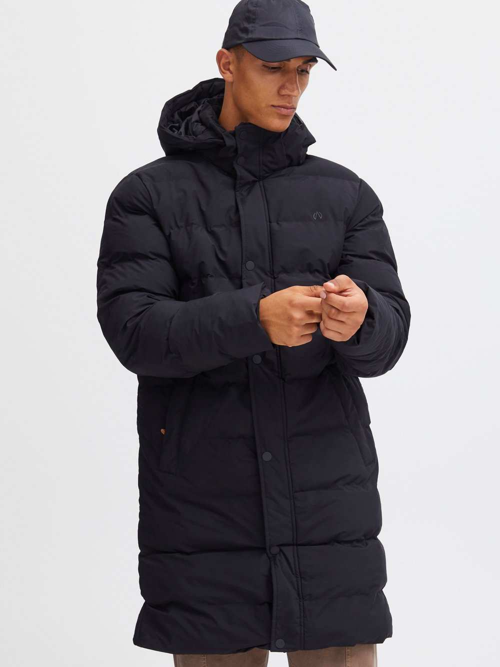 North Bend Steppmantel Herren schwarz, L