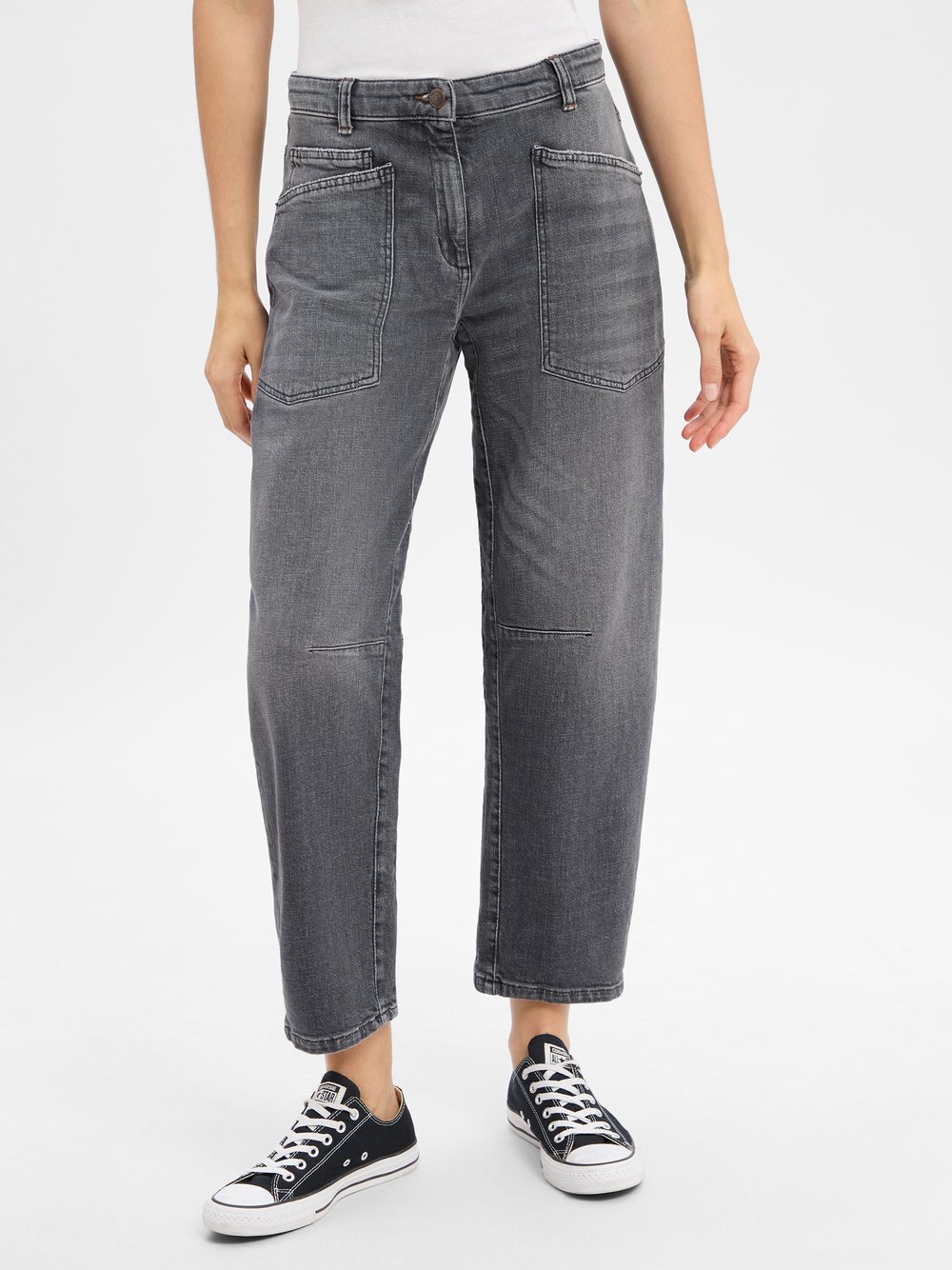 Cambio Jeans Ocean Damen Baumwolle schwarz, 42