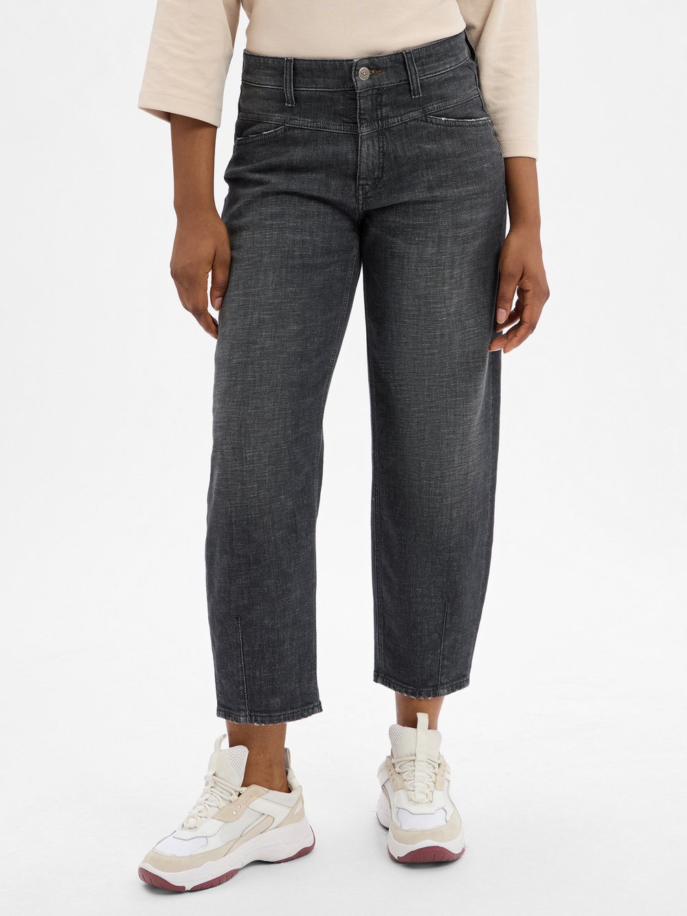 Cambio Jeans Damen Baumwolle schwarz, 42