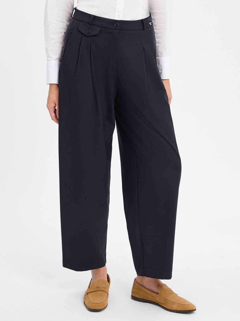 Cambio Bundfaltenhose Damen blau, 44