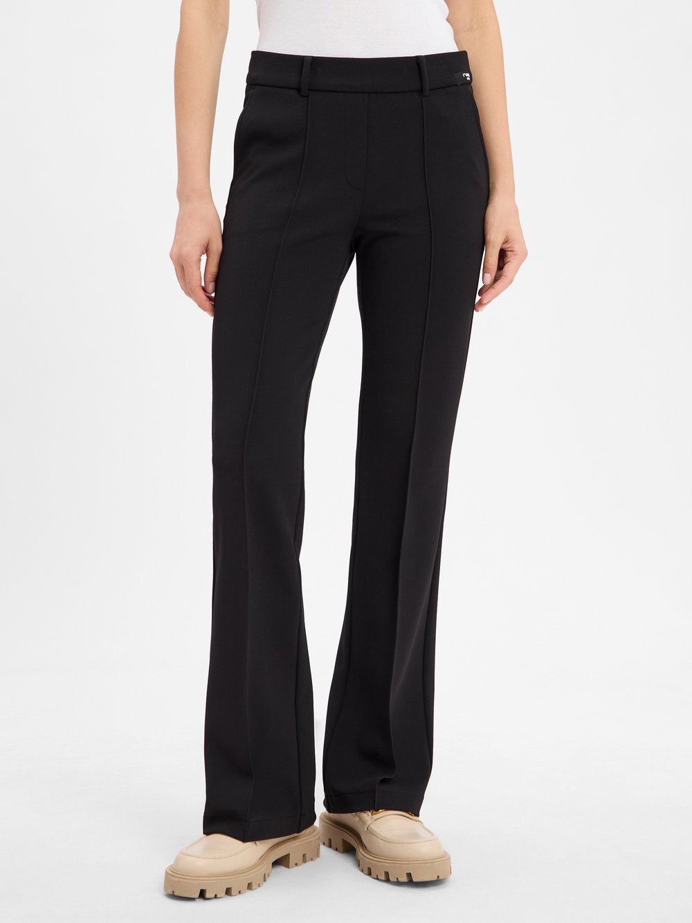 Cambio Stoffhose Damen Polyamid schwarz, 34