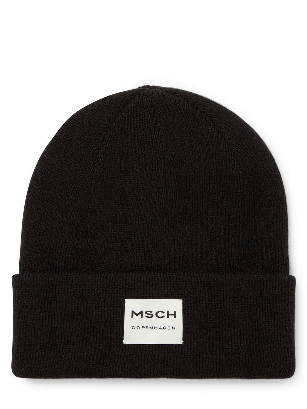 Msch Copenhagen Wollmütze Damen Wolle schwarz, ONE SIZE