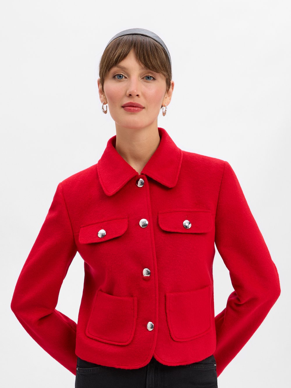 HUGO Kastenjacke Damen rot, 38