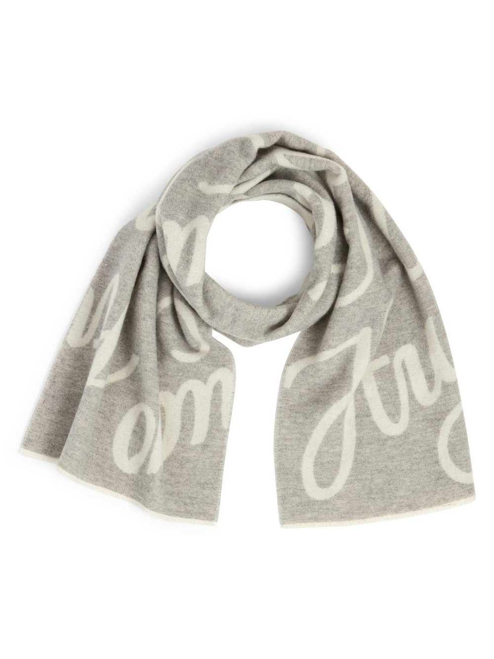 HUGO Wollschal Damen Wolle mehrfarbig gemustert, ONE SIZE