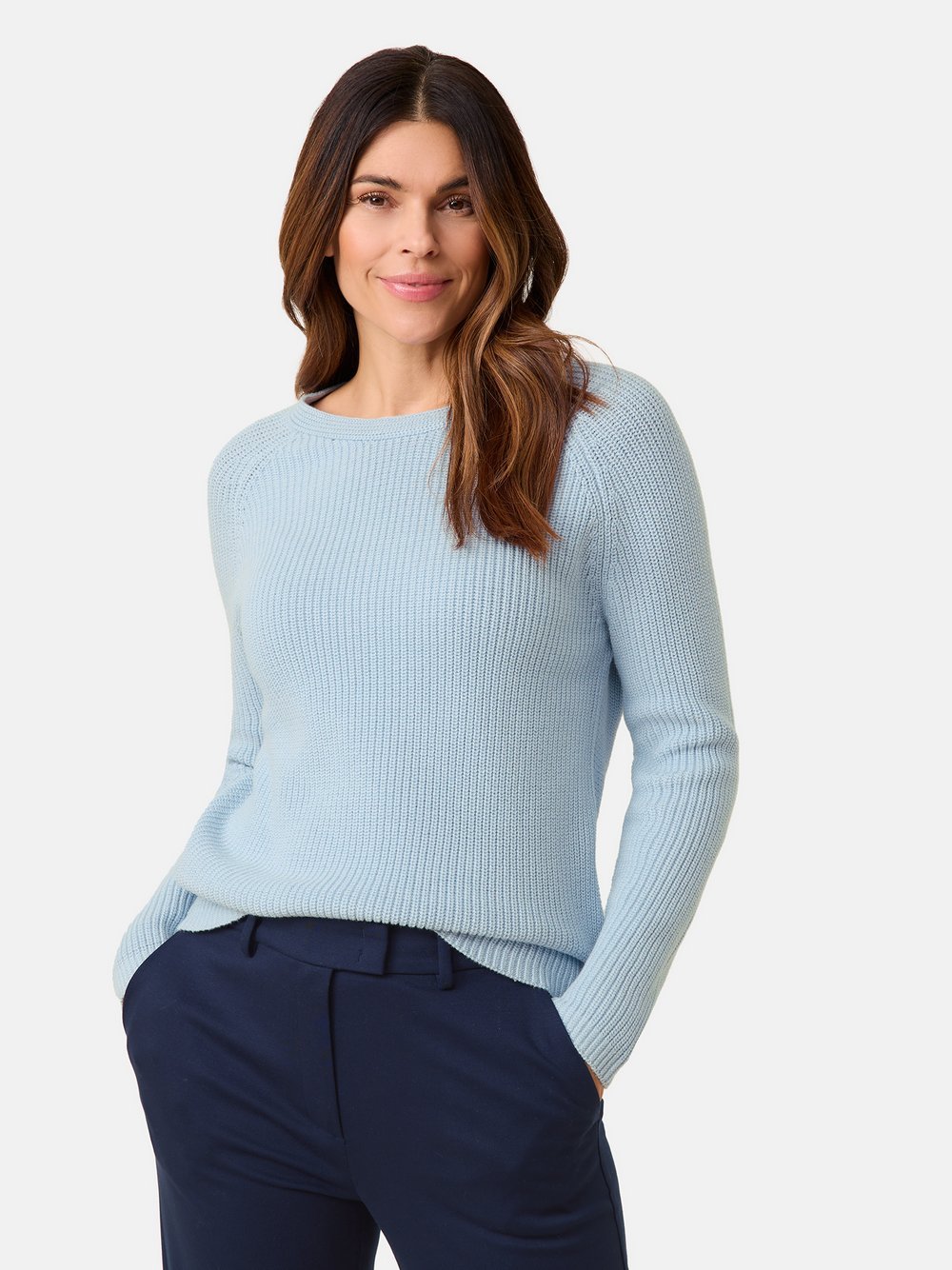 Gerry Weber Pullover Damen Baumwolle blau, 42