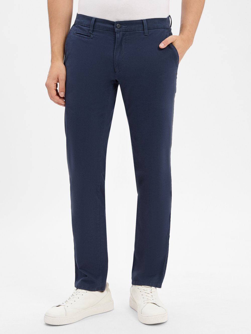 Thumbnail - BRAX Chino Herren Baumwolle blau, 34-34