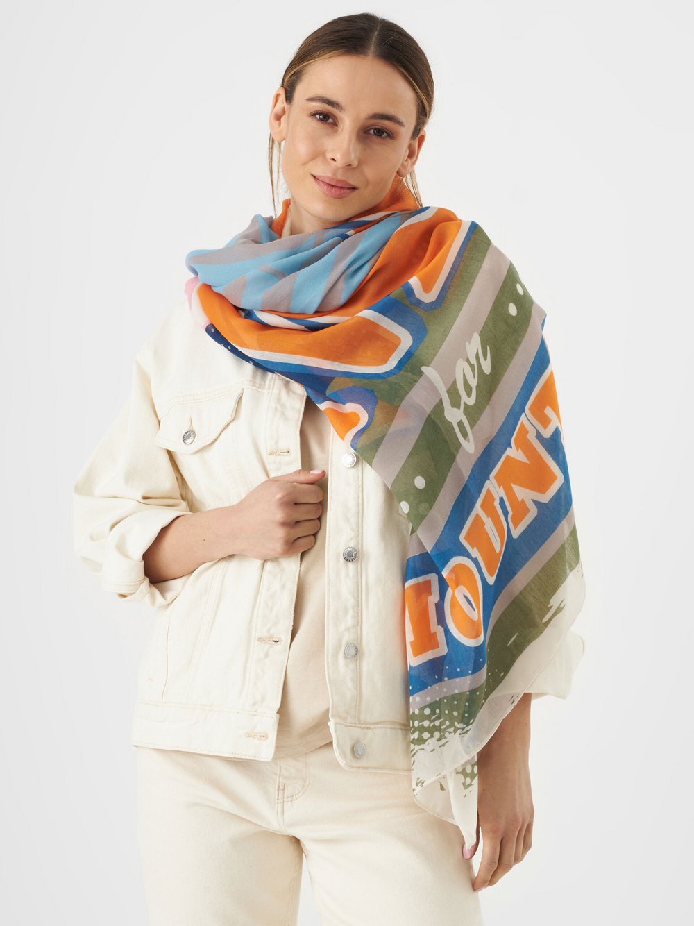 Codello Schal Damen mehrfarbig bedruckt, ONE SIZE