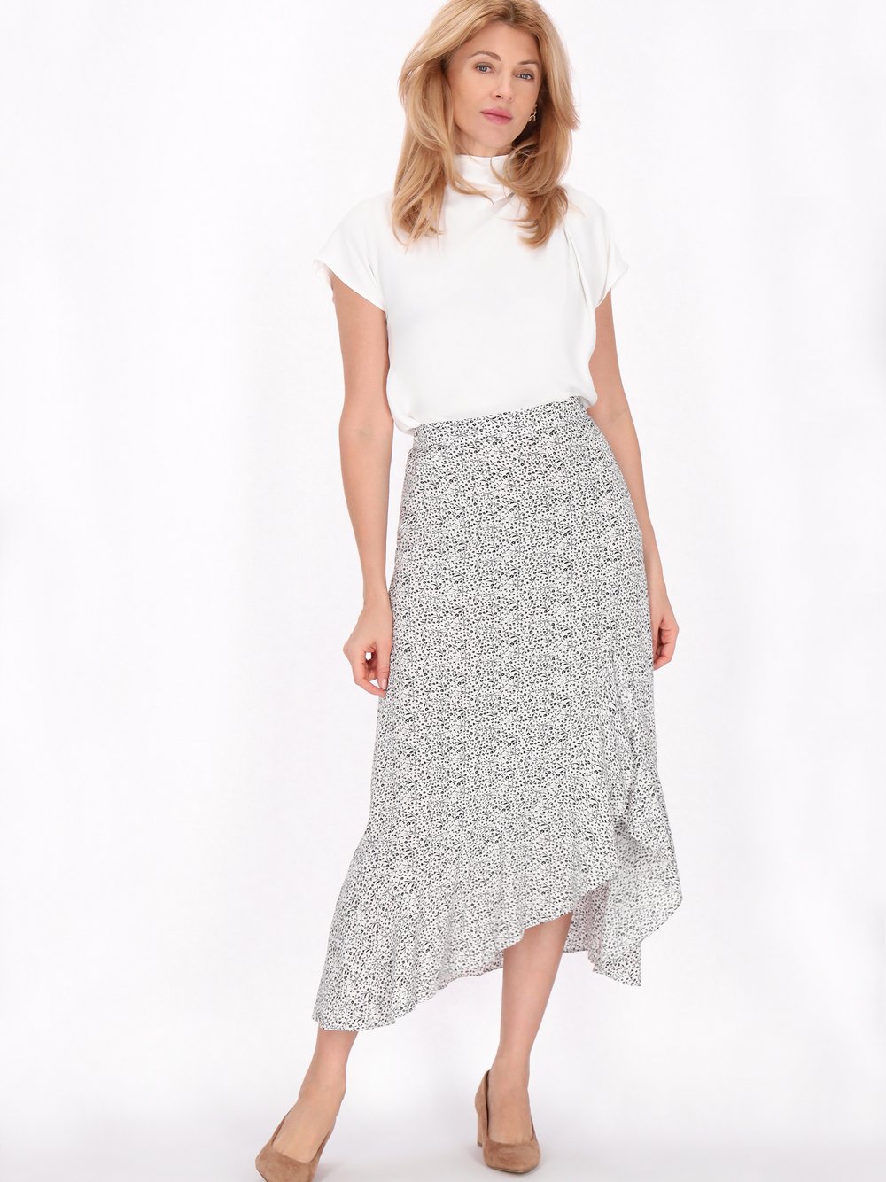 Thumbnail - Usha Rock Damen Viskose mehrfarbig bedruckt, S