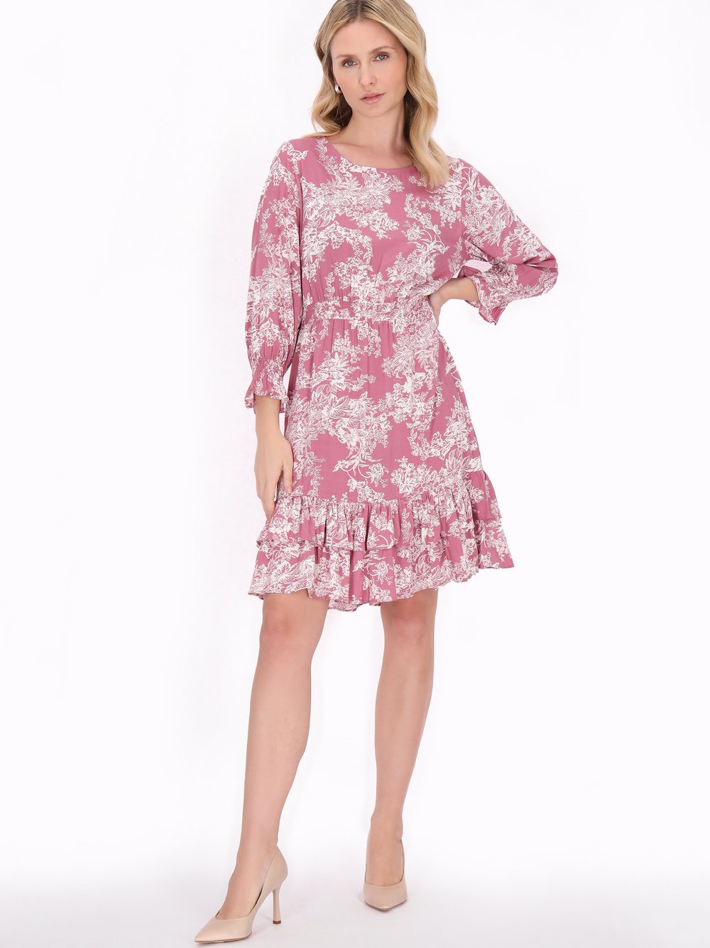 Thumbnail - Usha Kleid Damen Viskose mehrfarbig bedruckt, S