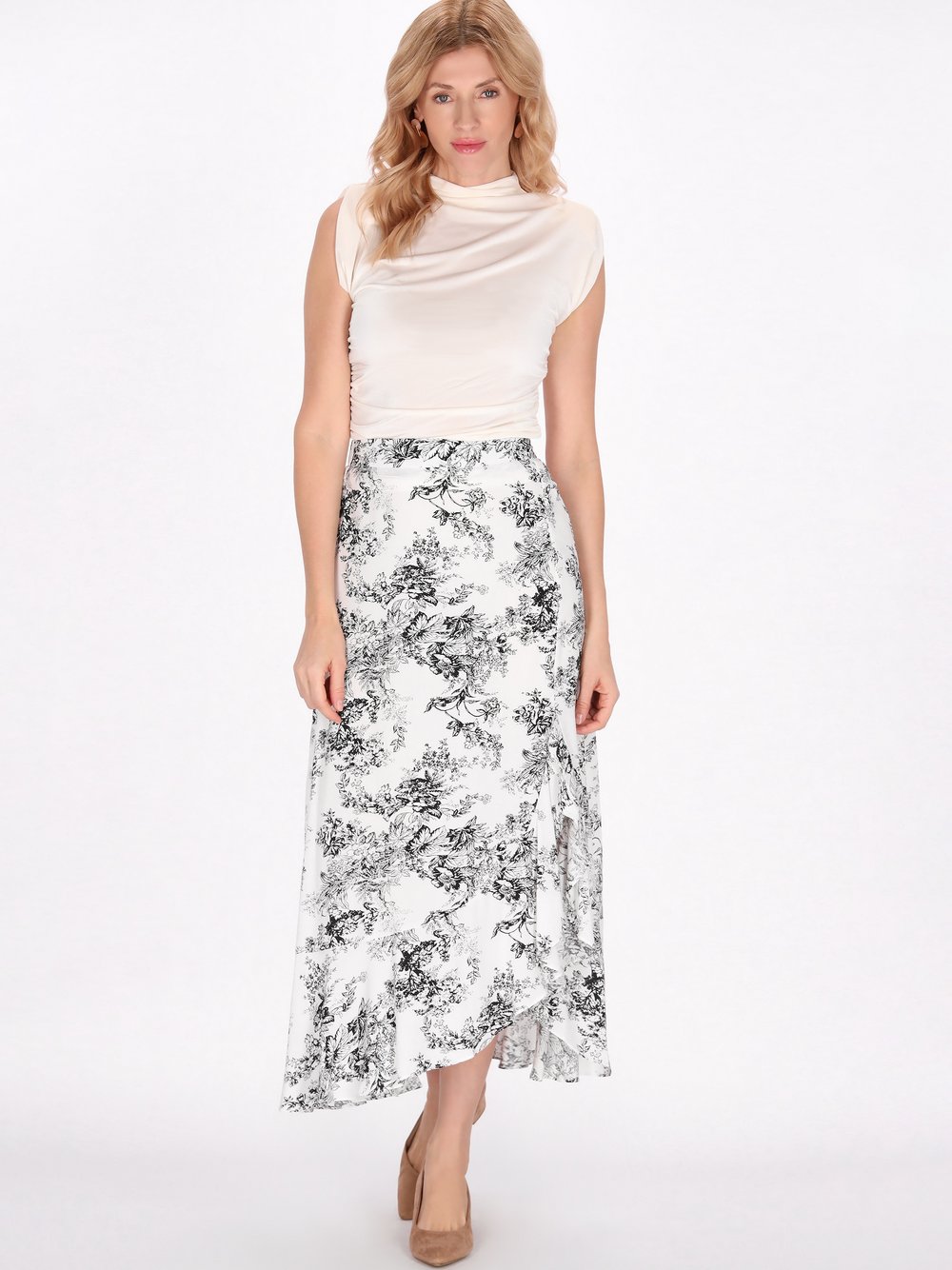 Thumbnail - Usha Rock Damen Viskose mehrfarbig bedruckt, S