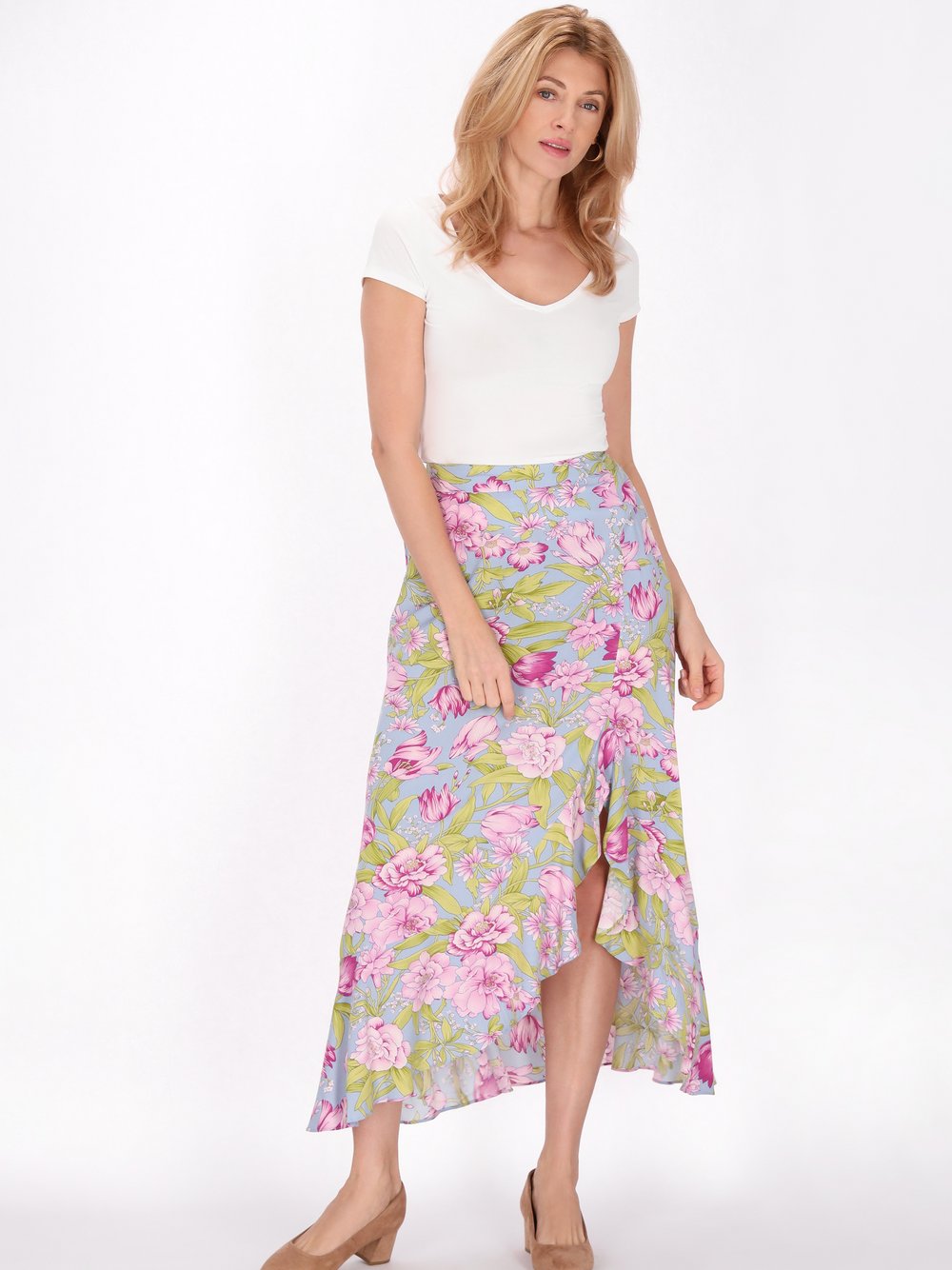 Thumbnail - Usha Rock Damen Viskose mehrfarbig bedruckt, M