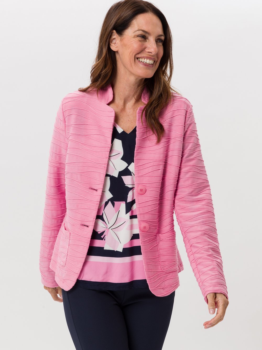 Frank Walder Blazer Damen Viskose rosa, 46