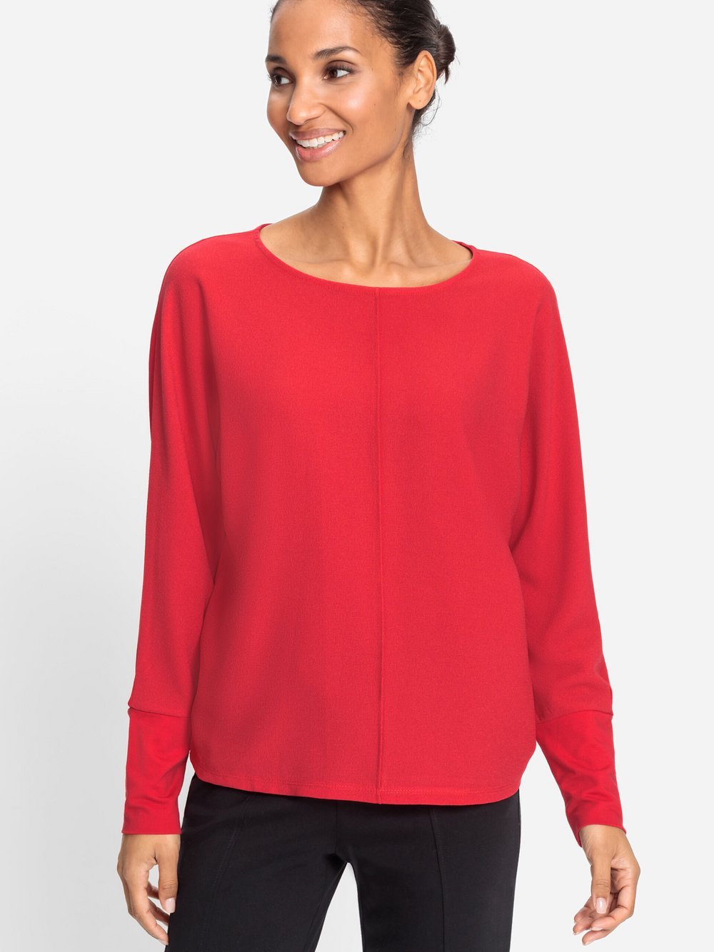 Olsen Shirt Damen Viskose rot, 44