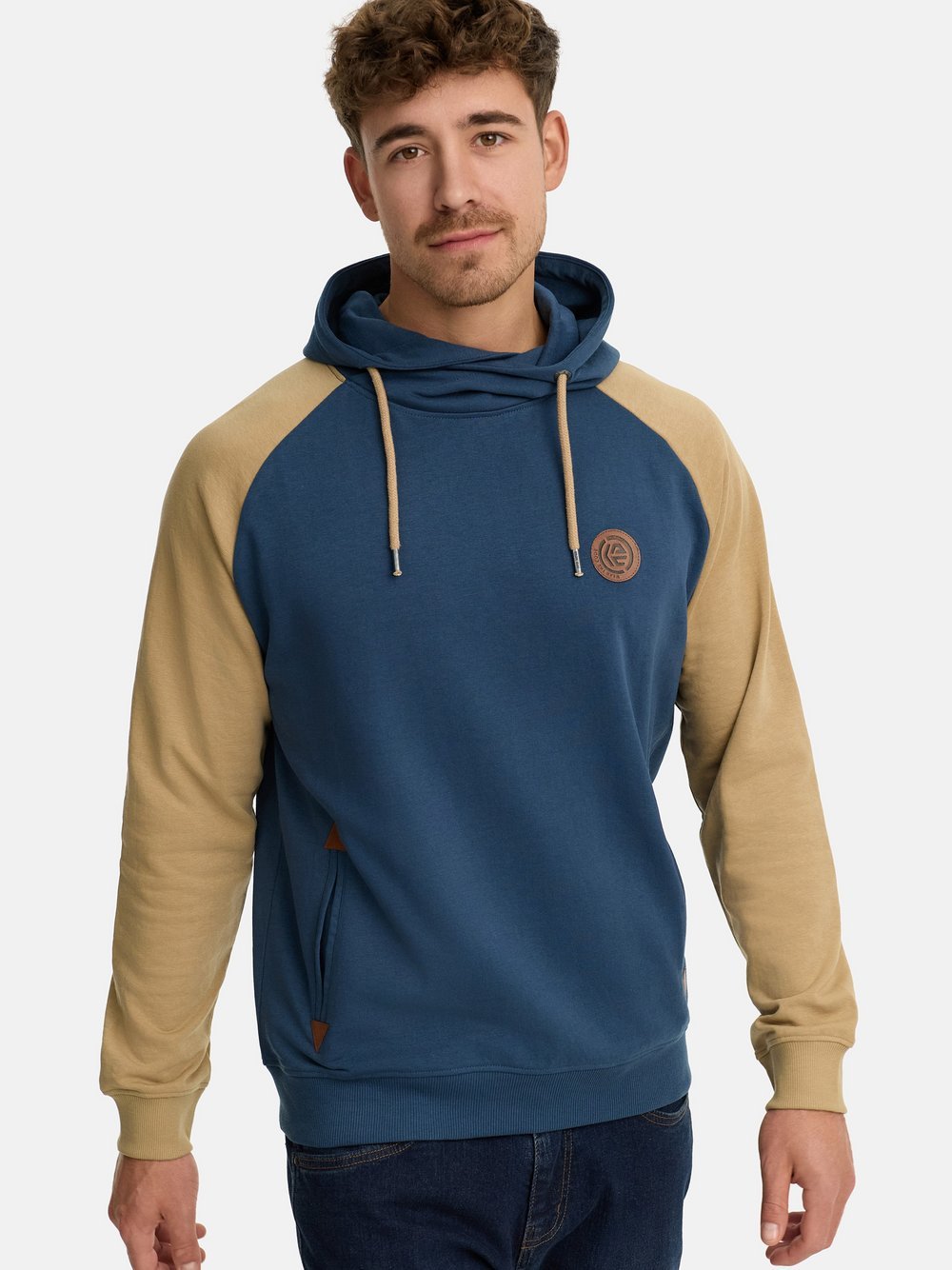 Indicode Kapuzenpullover Herren Baumwolle blau, XXL