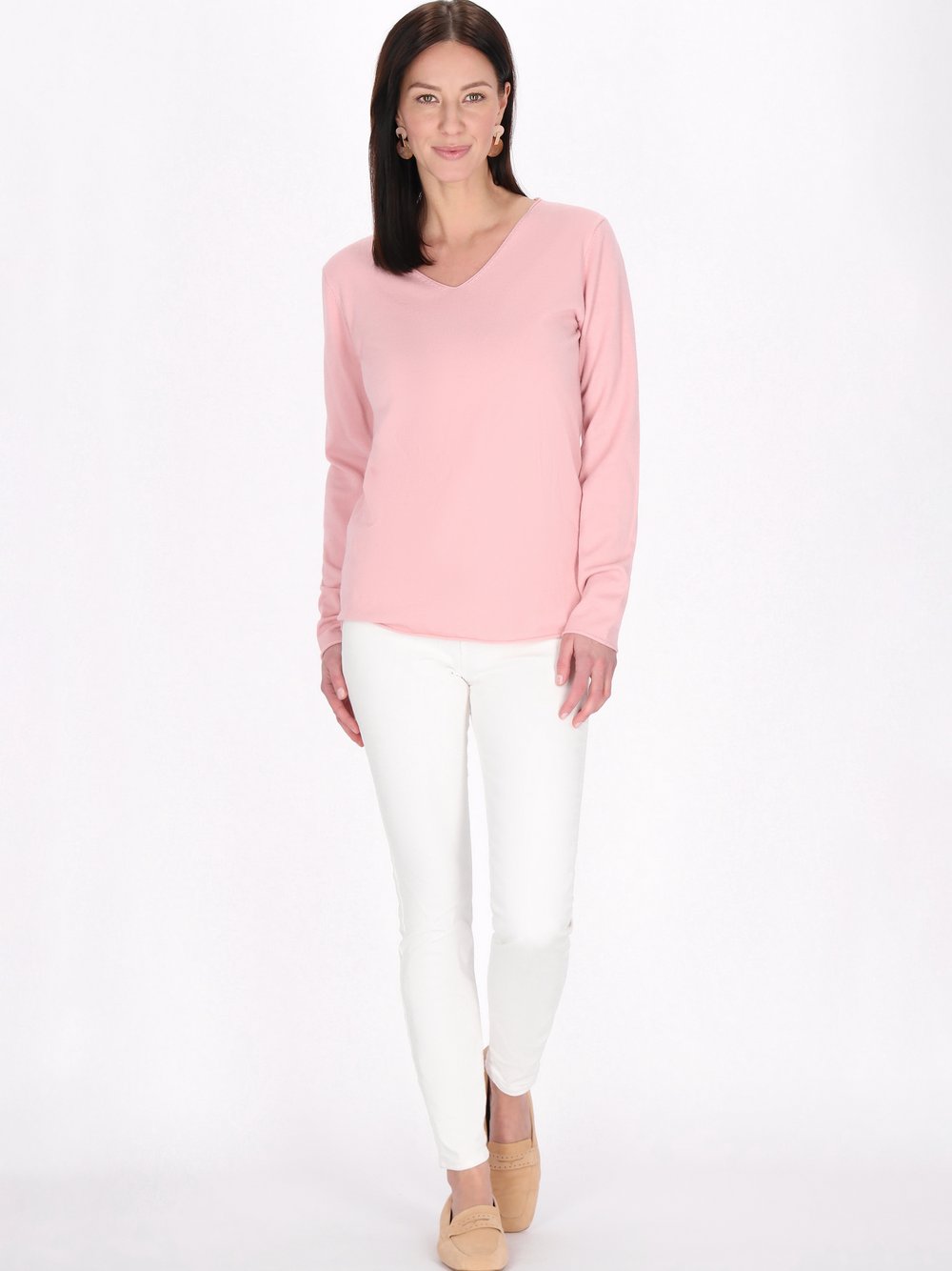 Usha Pullover Damen Viskose rosa, L