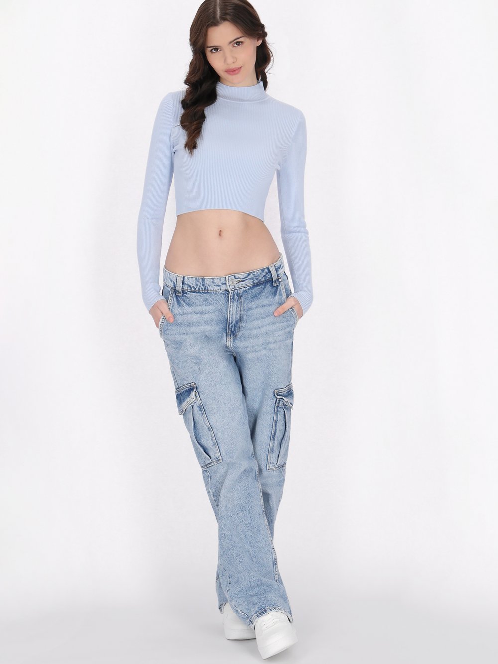 Thumbnail - MyMo Pullover Damen Viskose blau, XS