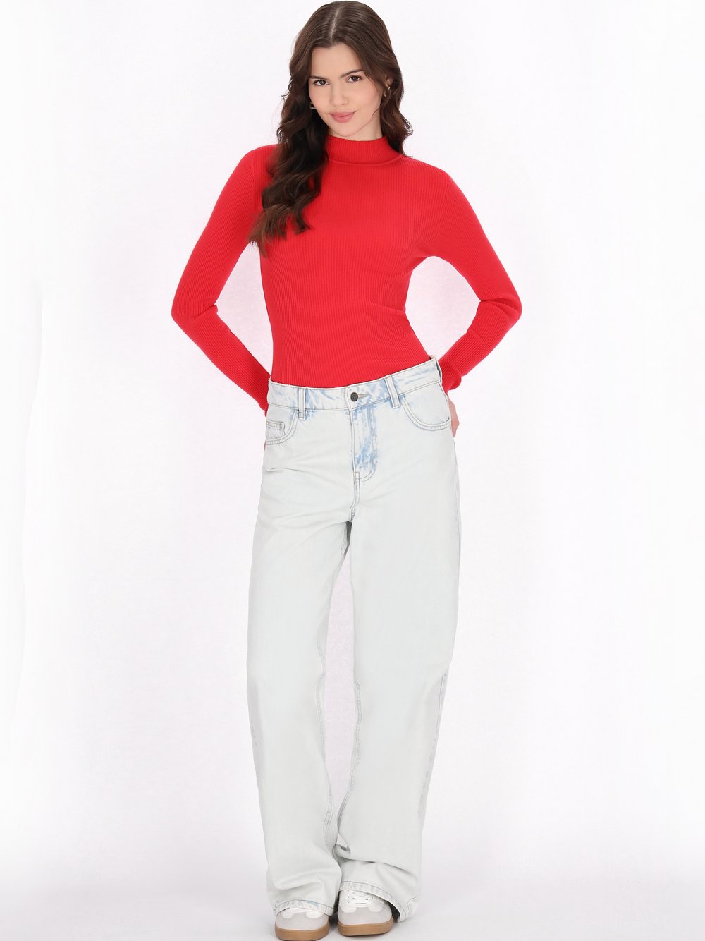 Thumbnail - MyMo Pullover Damen Viskose rot, XS