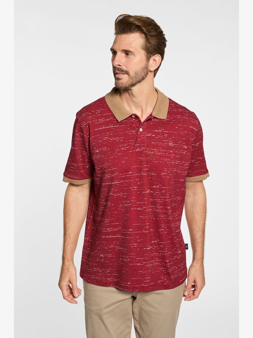Thumbnail - BABISTA Poloshirt Herren Baumwolle rot, S