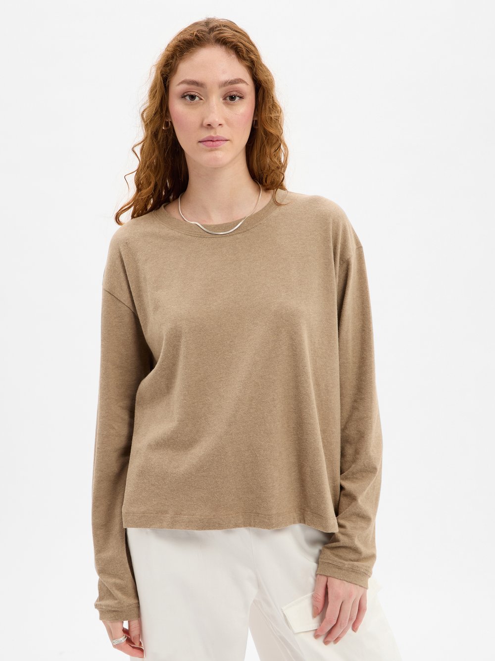 american vintage Strickpullover Damen Feinstrick mehrfarbig meliert, M/L