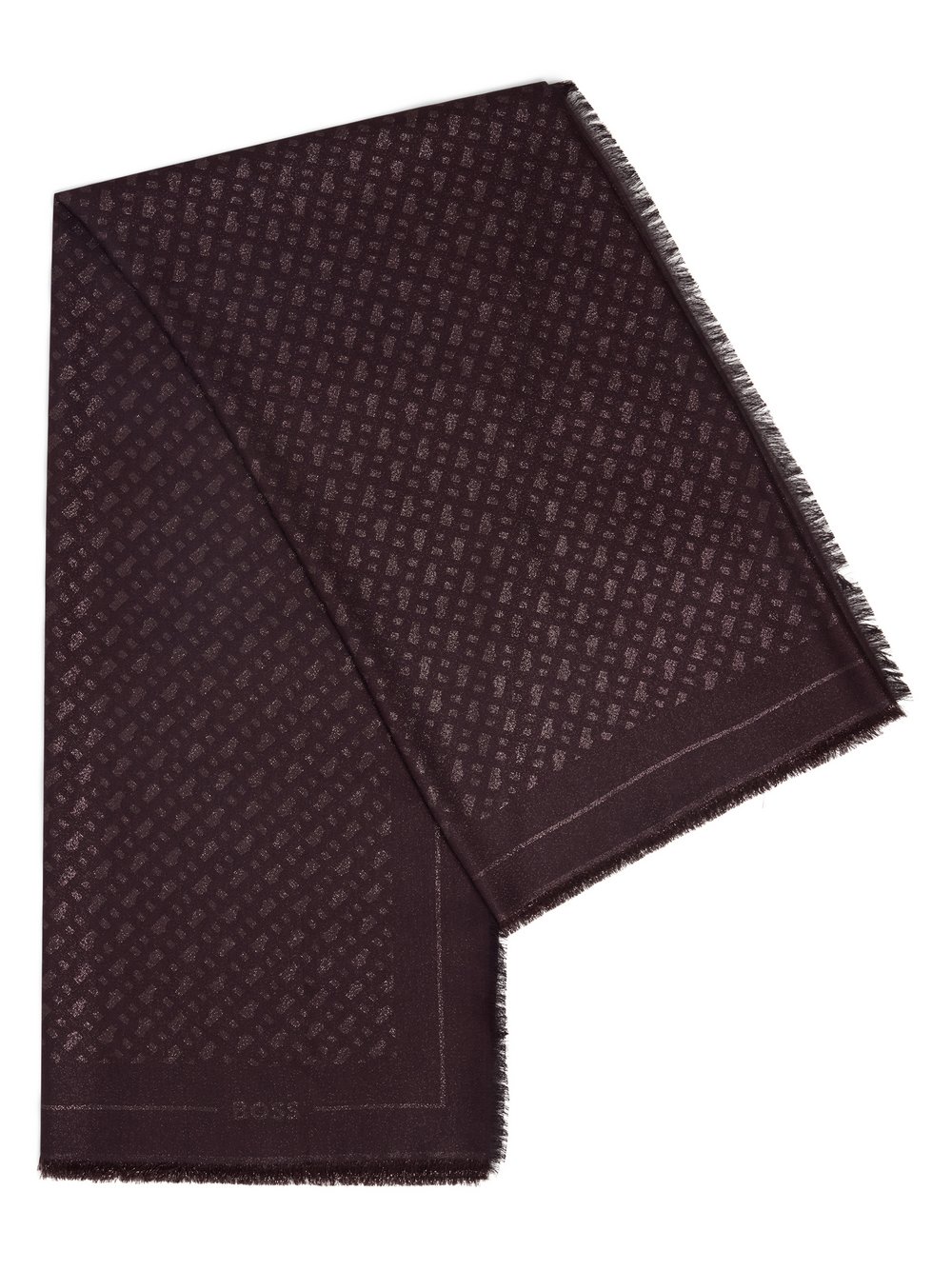 Thumbnail - BOSS Webschal mit Wolle LedoniaLu Damen lila gemustert, ONE SIZE