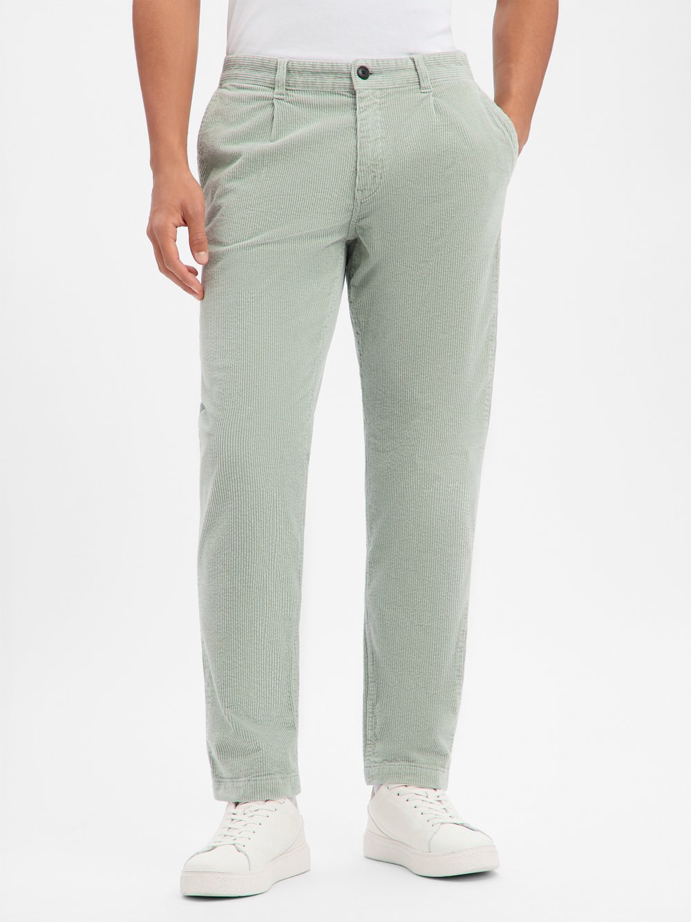 BOSS Orange Cord-Chino Herren grün, 33-32