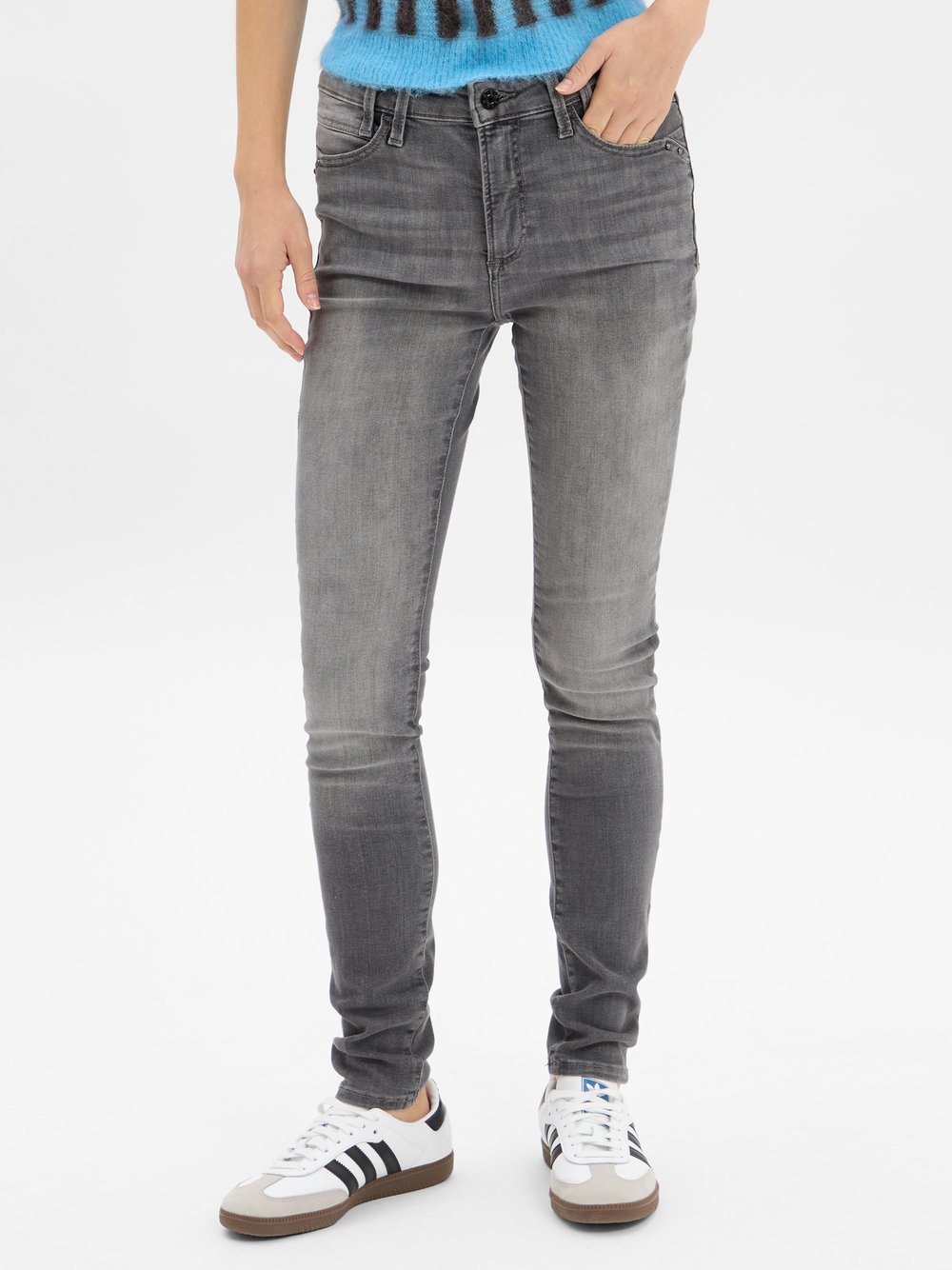 s.Oliver Skinny Jeans Damen grau, 36