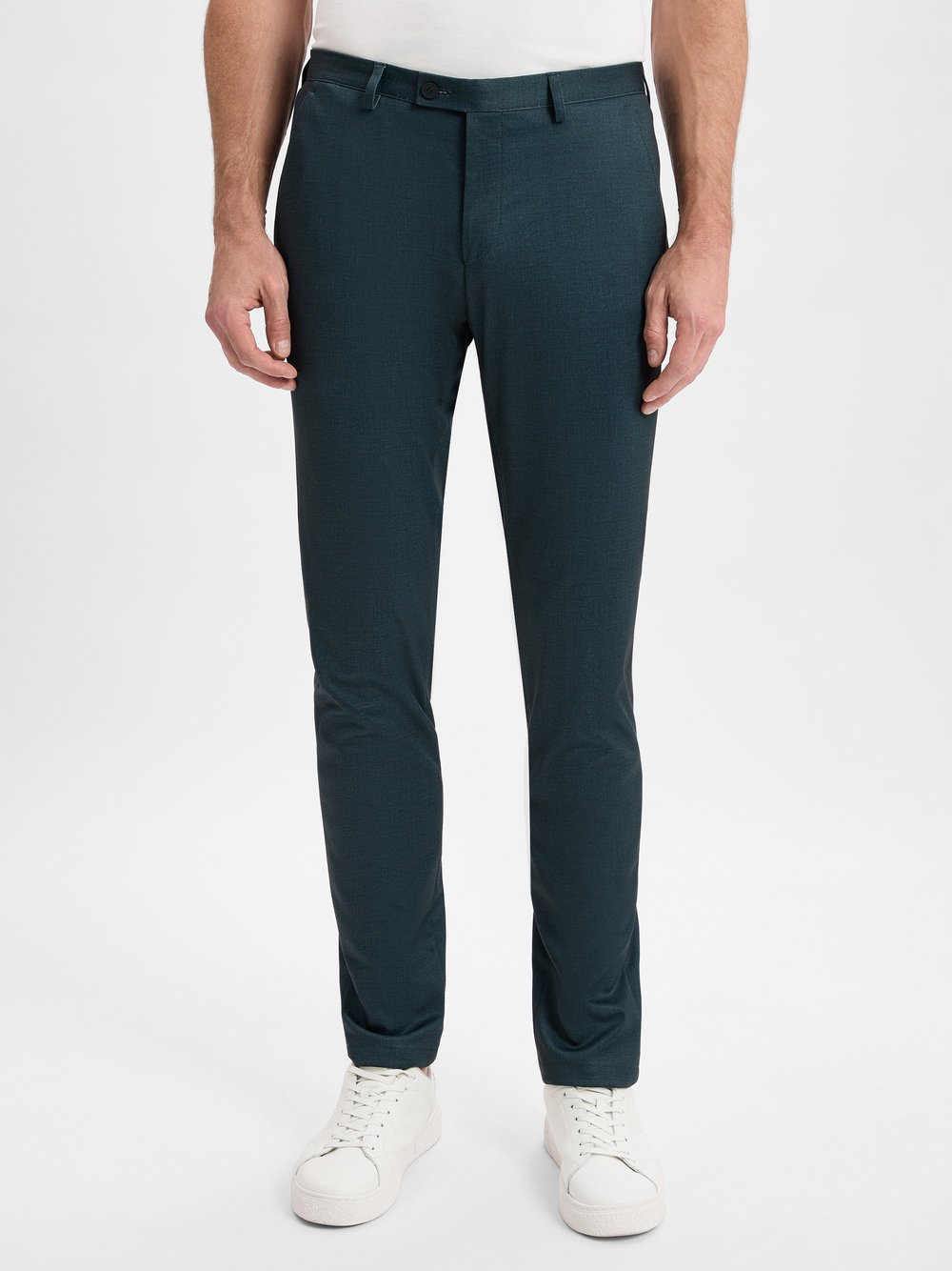 4555 Baukasten-Anzughose. -Anno Herren Slim Fit grün meliert, 52