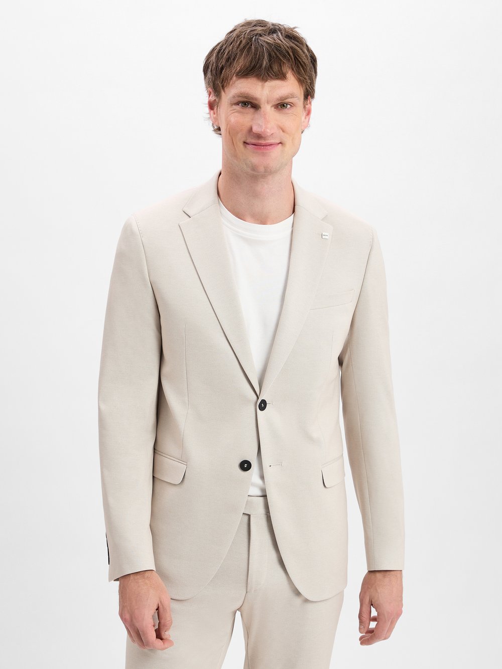 Thumbnail - Digel MOVE Baukasten-Anzugsakko Herren Slim Fit beige meliert, 50