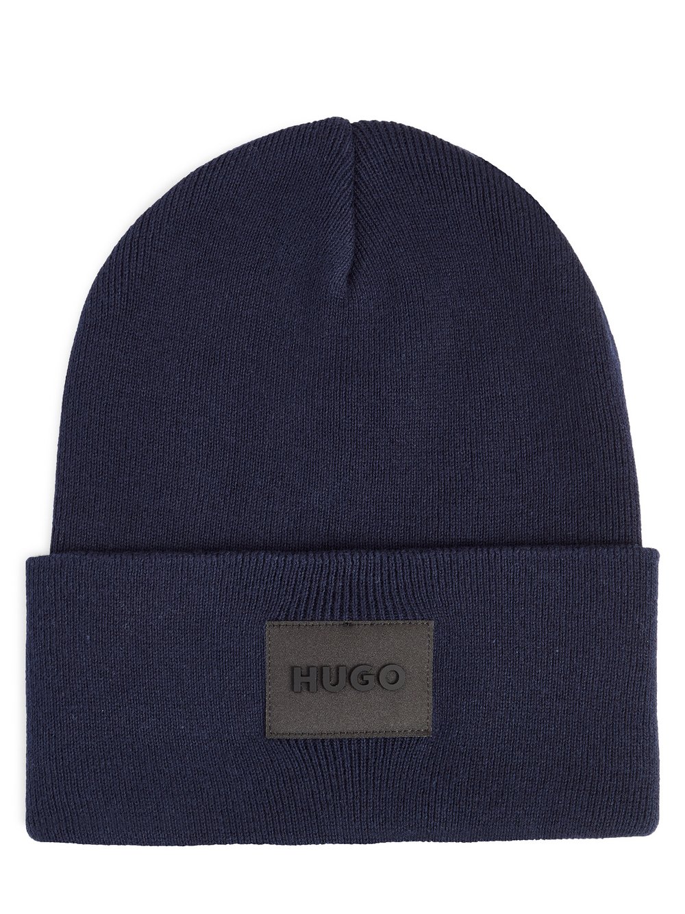 HUGO Beanie Herren Baumwolle blau, ONE SIZE