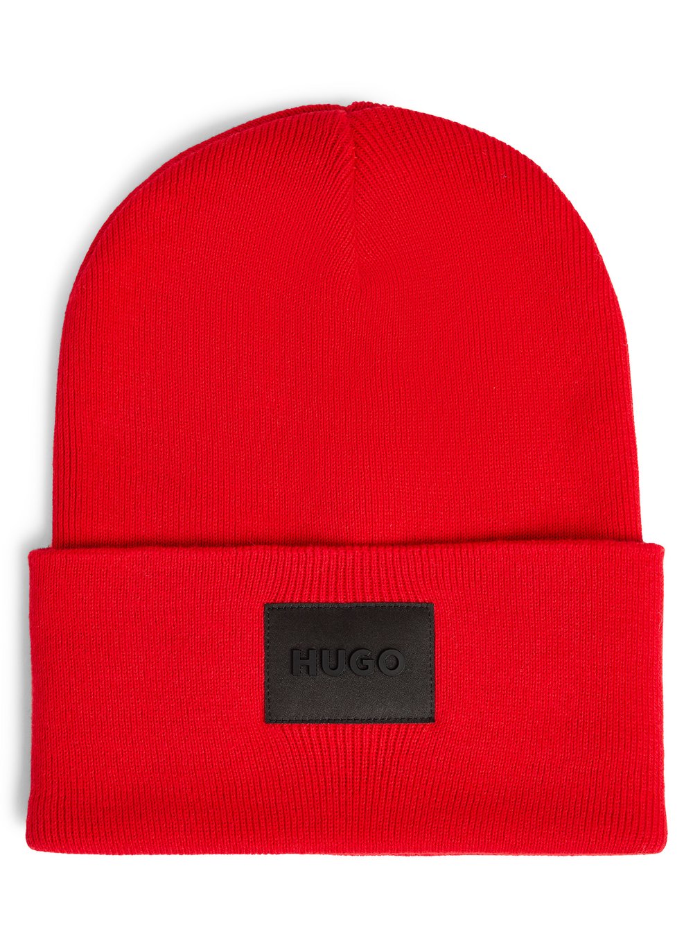 HUGO Beanie Herren Baumwolle rot, ONE SIZE