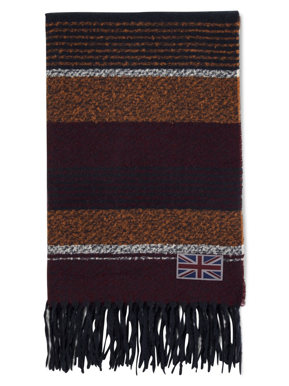 Finshley & Harding London Schal Herren mehrfarbig gestreift, ONE SIZE