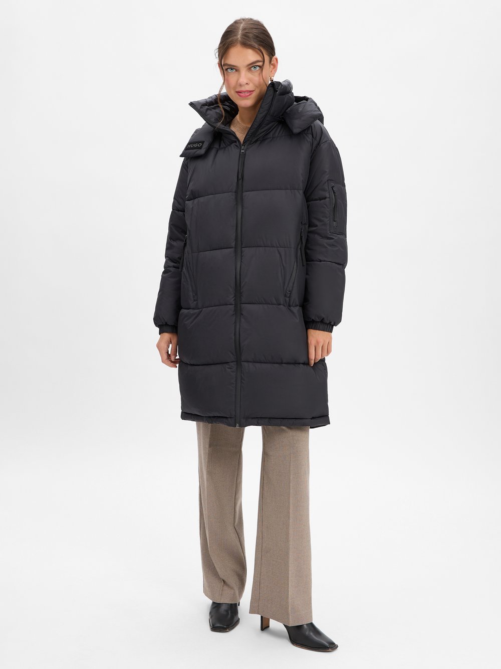 HUGO BLUE Steppmantel Damen schwarz, M